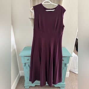 Calvin Klein Sleeveless Plum Maxi Dress